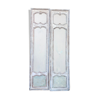 Pair of old patinated closet doors