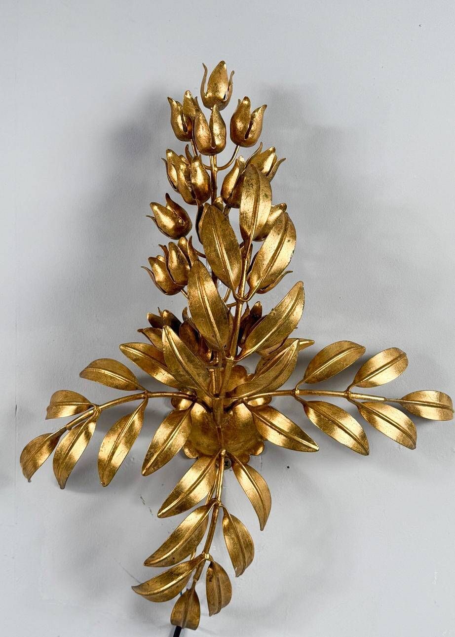 Hans Kögl. Wall lamp/ceiling lamp, 'Pioggia D'oro', Germany, 1960s.