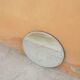 Vintage art deco bevelled oval mirror