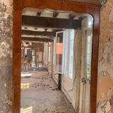 Art Deco mirror in wood veneer