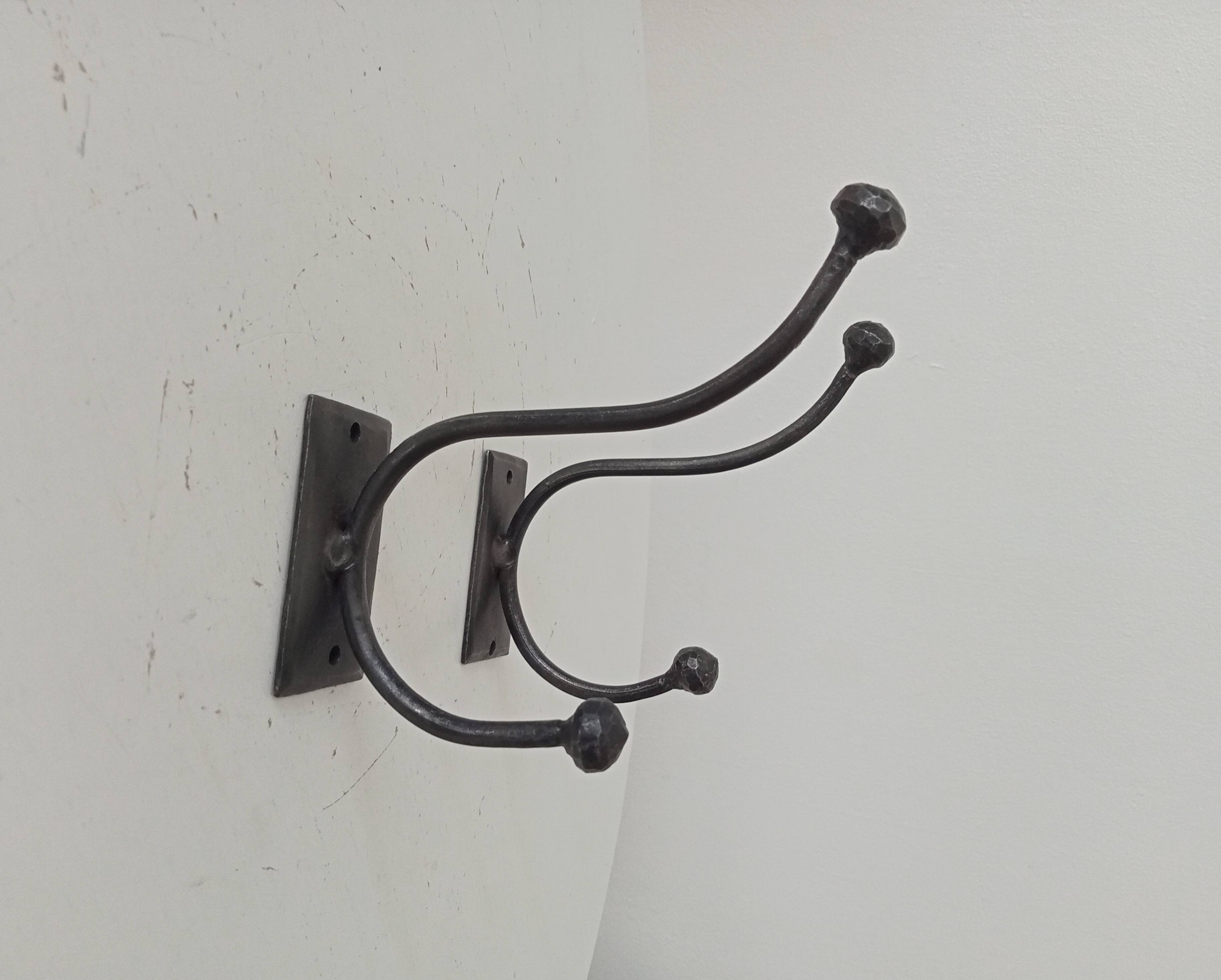 Brutalist coat rack pair