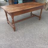 Old farmhouse table 2 drawers