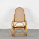 Fauteuil à bascule italien Luigi Crassevig en bois courbé