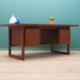 Bureau en teck, design danois, années 1970, fabriqué au Danemark