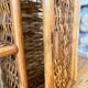 Bamboo and rattan shelf 2 doors