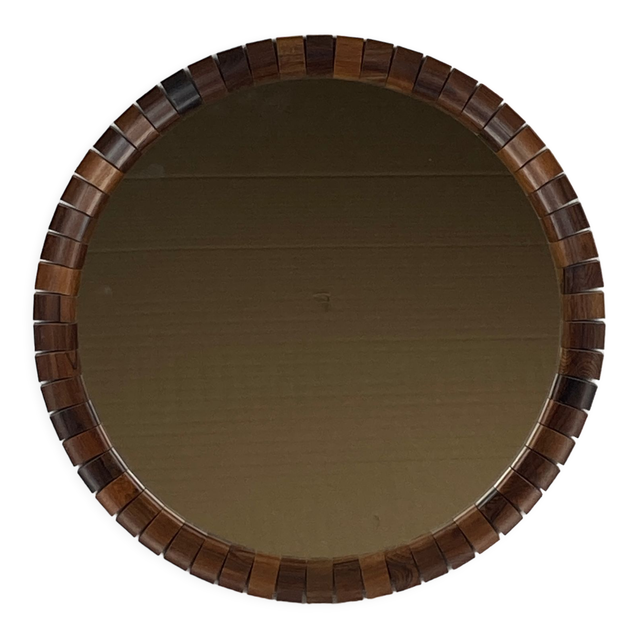 Mid-Century Danish Teak & Rosewood Mirror, 1960s
