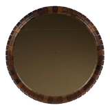 Mid-Century Danish Teak & Rosewood Mirror, 1960s