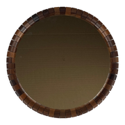 Mid-Century Danish Teak & Rosewood Mirror, 1960s
