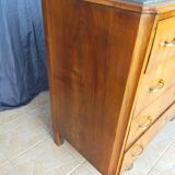 Art Deco walnut chest of drawers