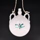 White ceramic wall gourd vase, vallauris