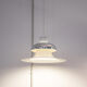 Mandalay White and Silver Pendant Lamp by Andreas Hansen for Louis Poulsen, Denmark