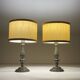 Vintage metal table lamp, Italy 1960s, set of 2