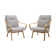 1960s  Pair of Ton Armchairs by Jaroslav Smidek, Czechoslovakia