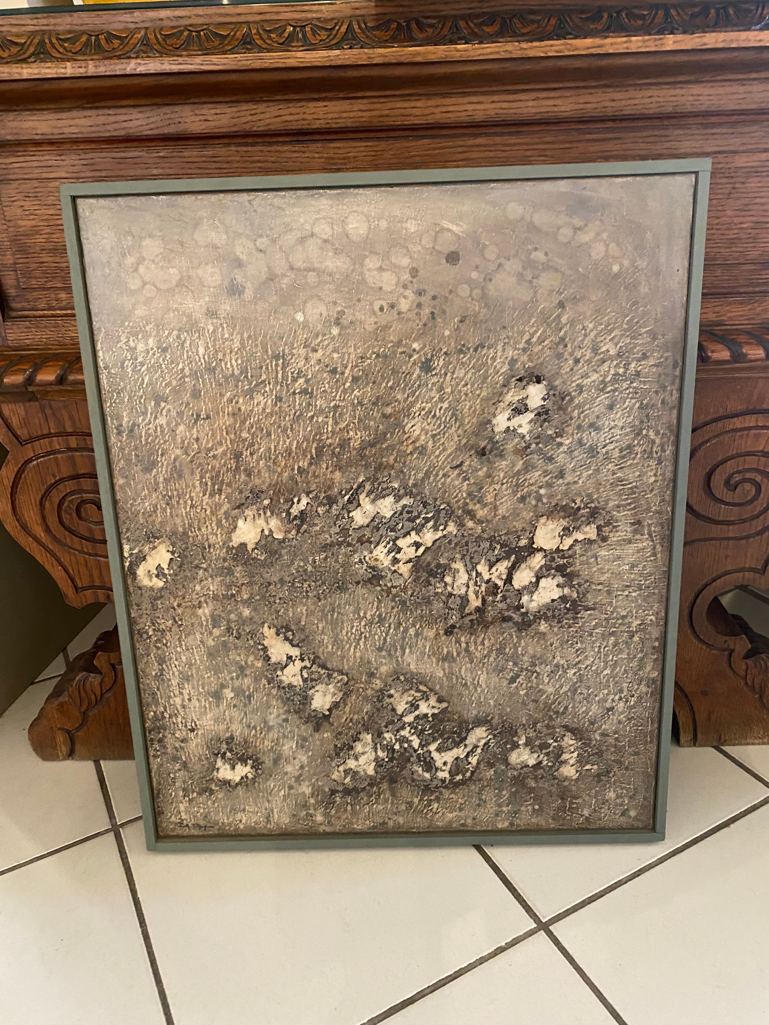 Tableau abstrait contemporain Zazzi