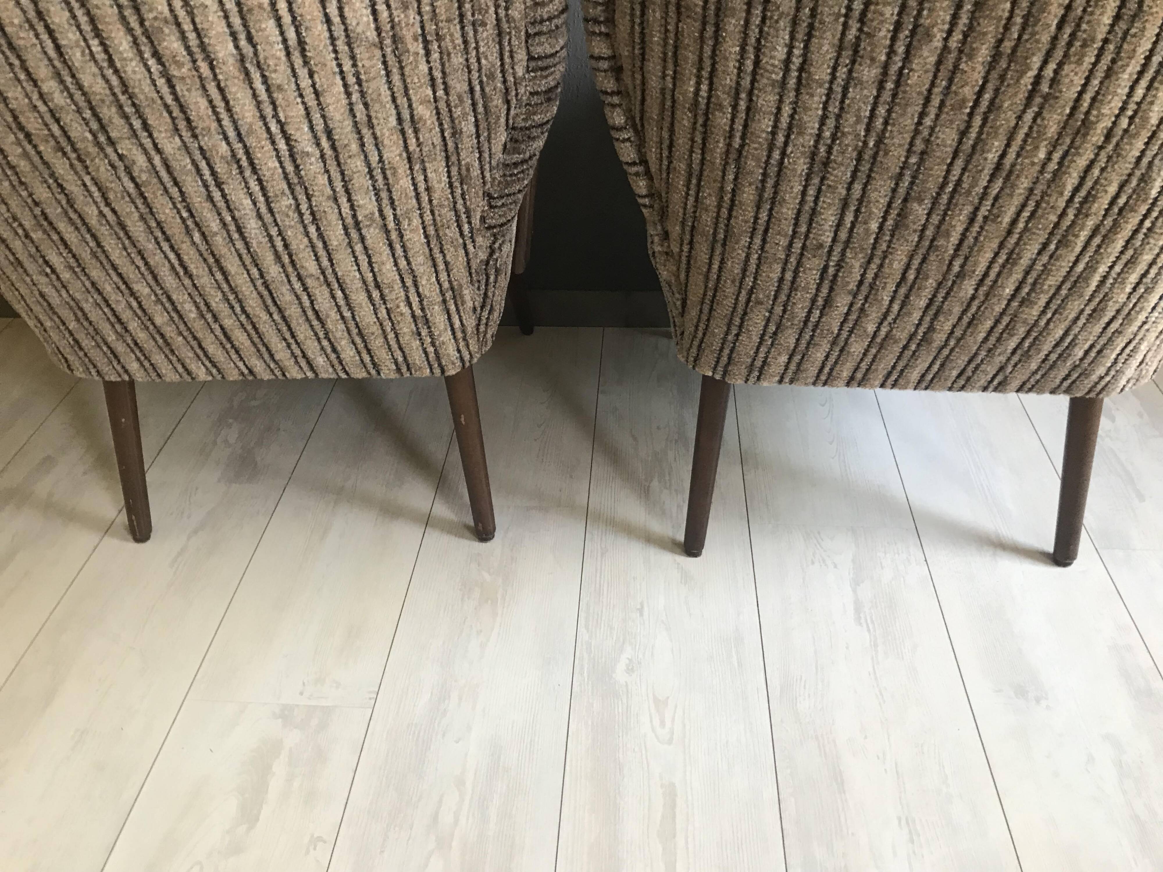 Set of 2 Vintage Cocktail Club Chairs, 1950s