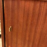 Large vintage glass library