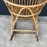 Rattan rocking-chair