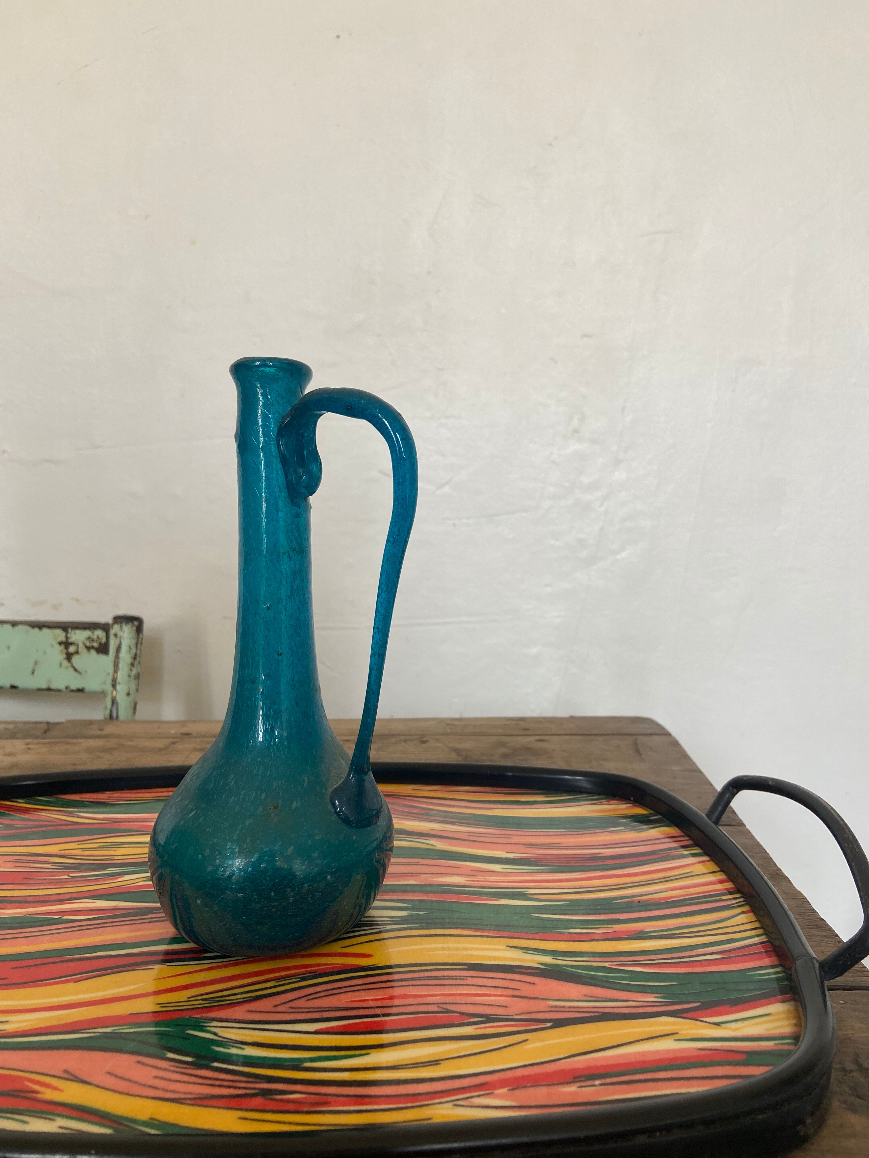 Vintage bubble glass vial