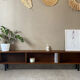 Enfilade of the 50s vintage solid wood (shallow)