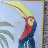 Painting on silk table