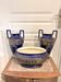 Lot 3 amphora vase boch keramis 1890 bfk fireplace garniture sèvres art deco