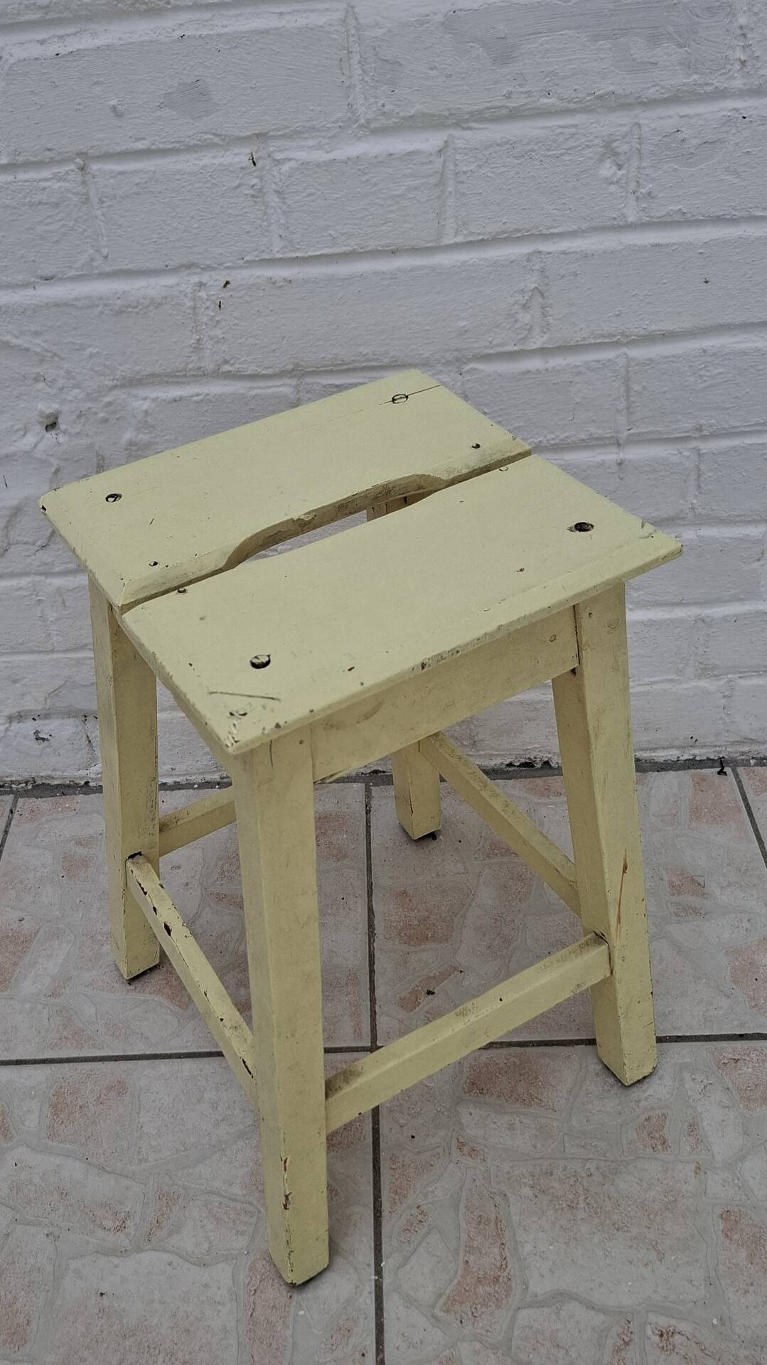 Yellow butter stool