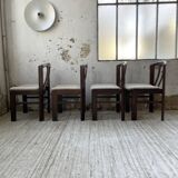 4 Scandinavian mahogany chairs