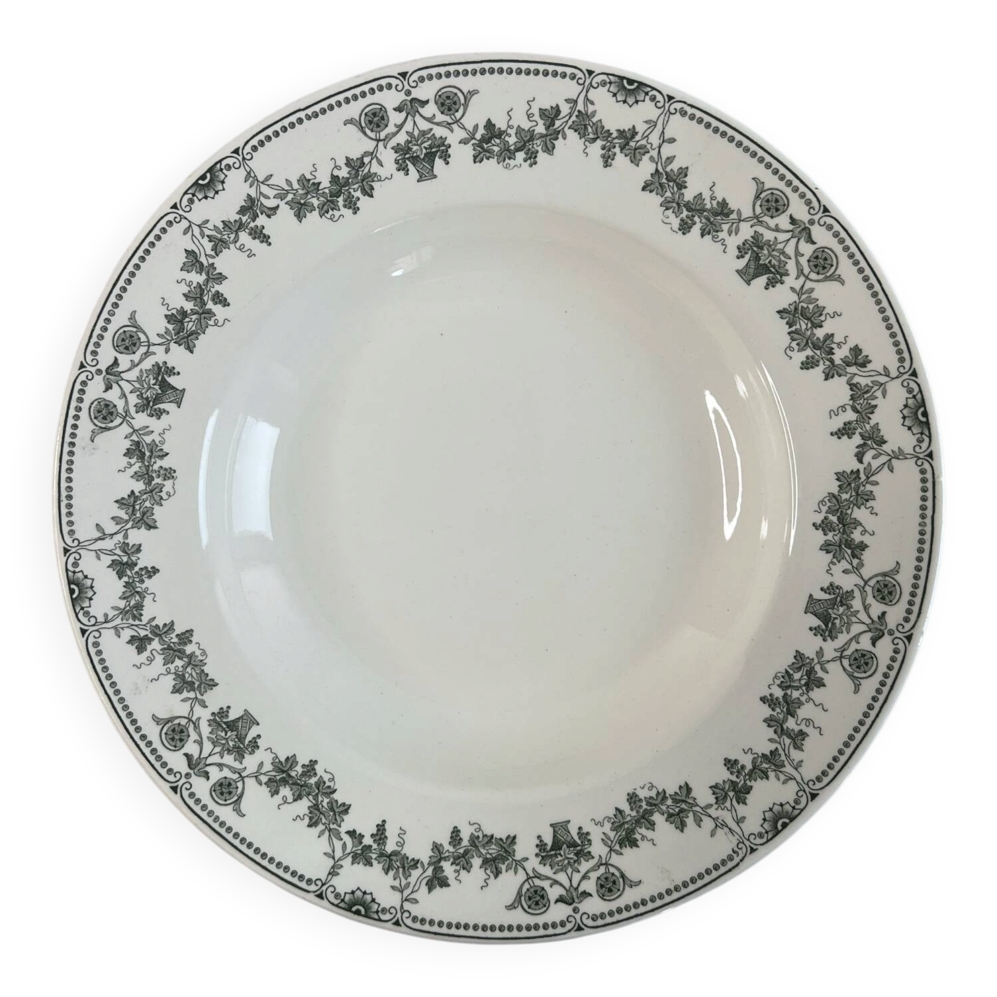 Assiette creuse Badonviller collection Champagne