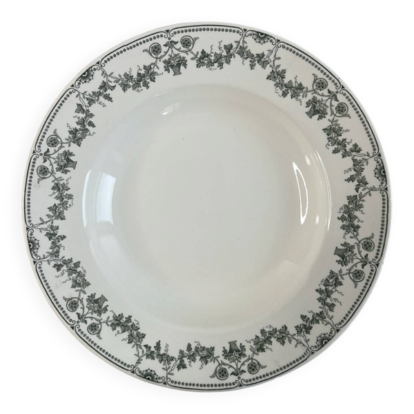 Assiette creuse Badonviller collection Champagne