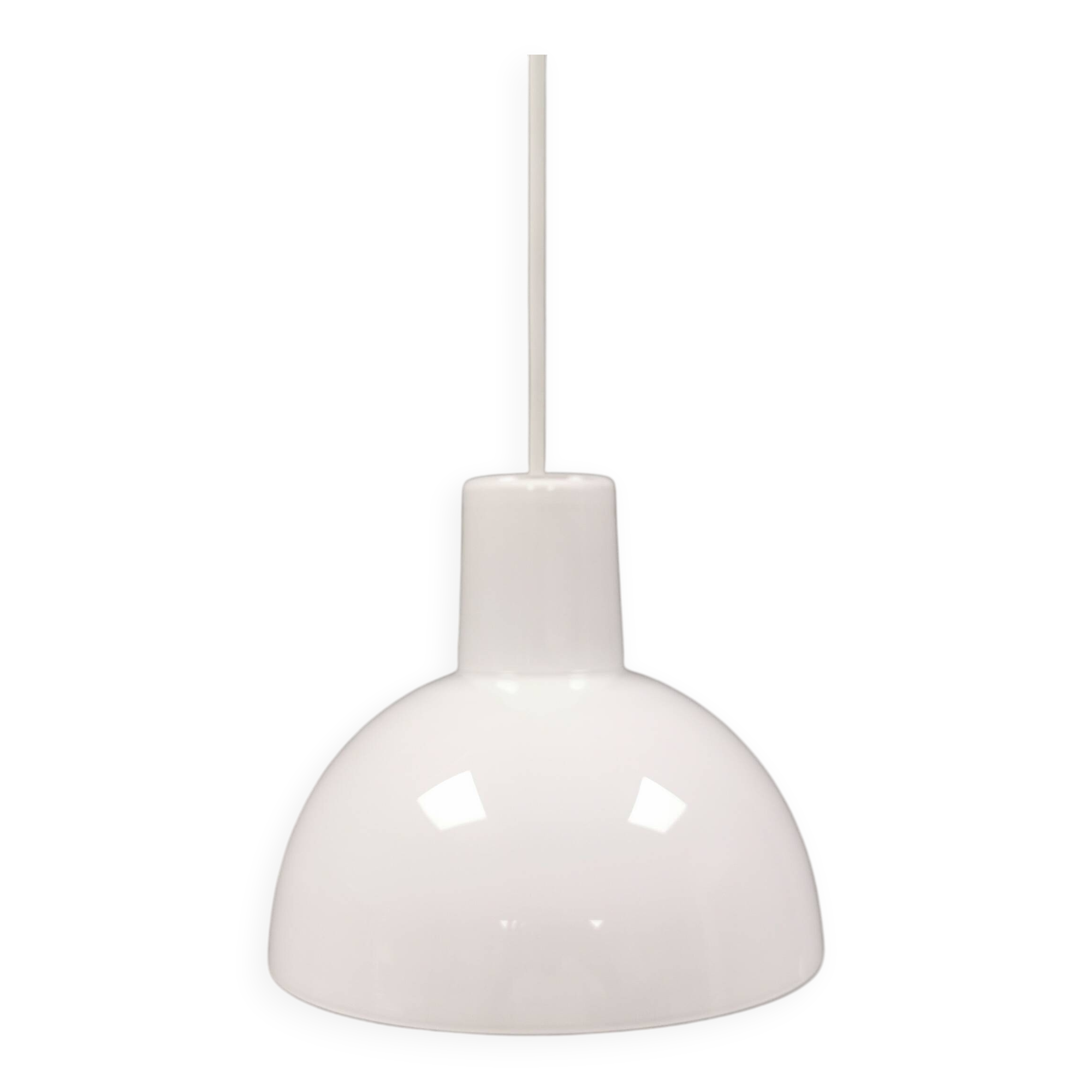 Hanging lamp produced at Holmegaard glass factory for Royal Copenhagen