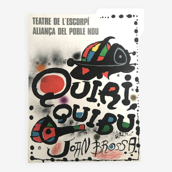 Joan MIRO: Original Quiriquibu lithograph poster, 1976