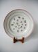 Round digoin sarreguemines dish pink and green 1940