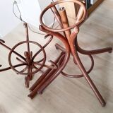 Parrot coat rack in turned wood