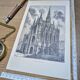 The Sainte-Chapelle, Paris, vintage engraving 1906. Authentic.