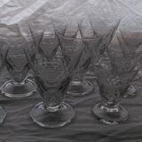 Service of 32 art deco glasses
