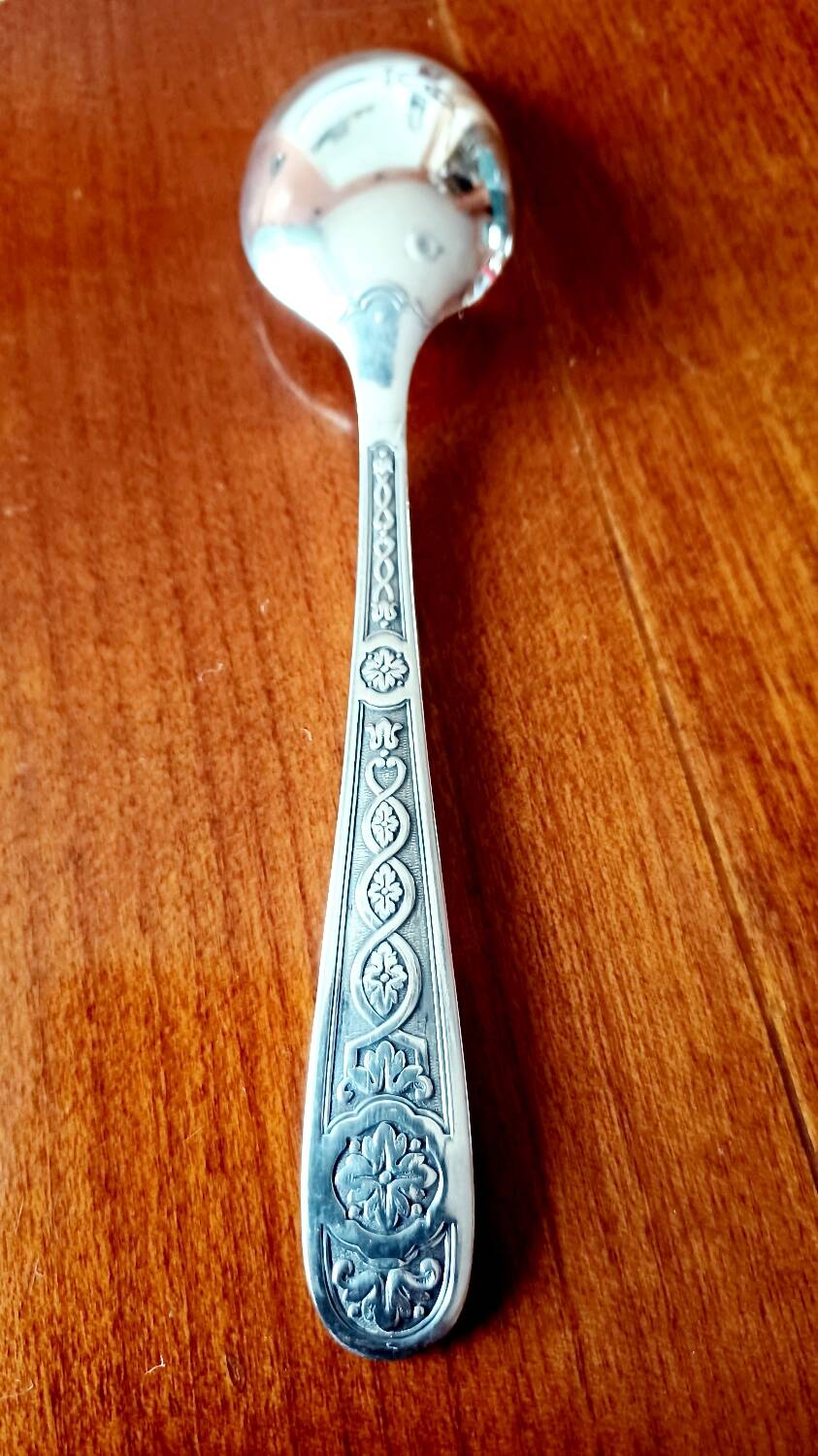 Set of 12 small Christofle Art Deco spoons