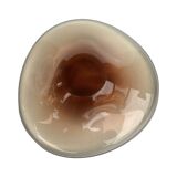 Bol en verre formé à la main conçu par M Klinger, Železný Brod Sklo, tchèque 1970