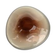 Hand-formed glass bowl designed by M Klinger, Železný Brod Sklo, Czech 1970