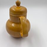 Yellow ceramic teapot