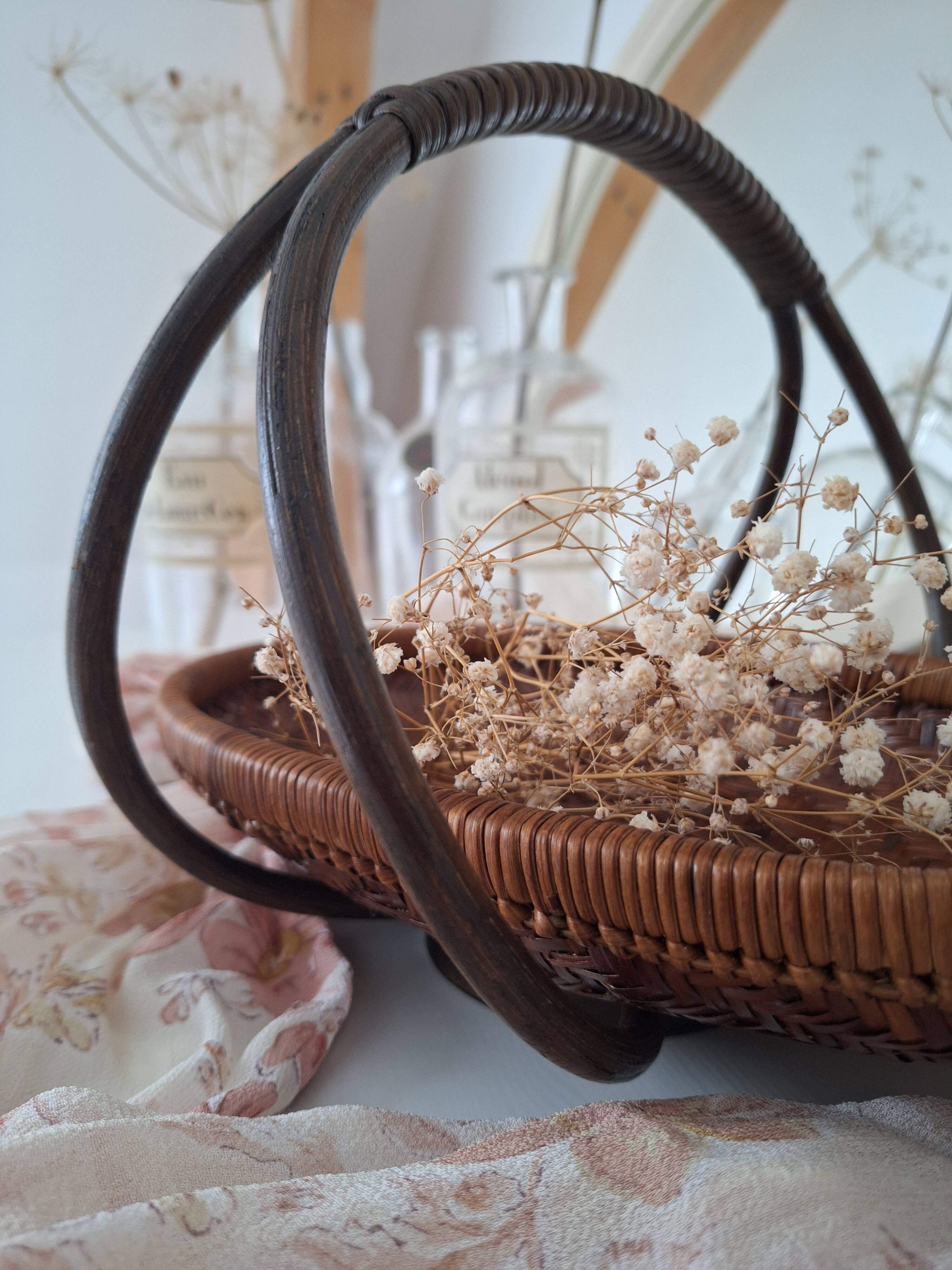 Vintage bamboo basket