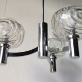Chrome chandelier from the 70s