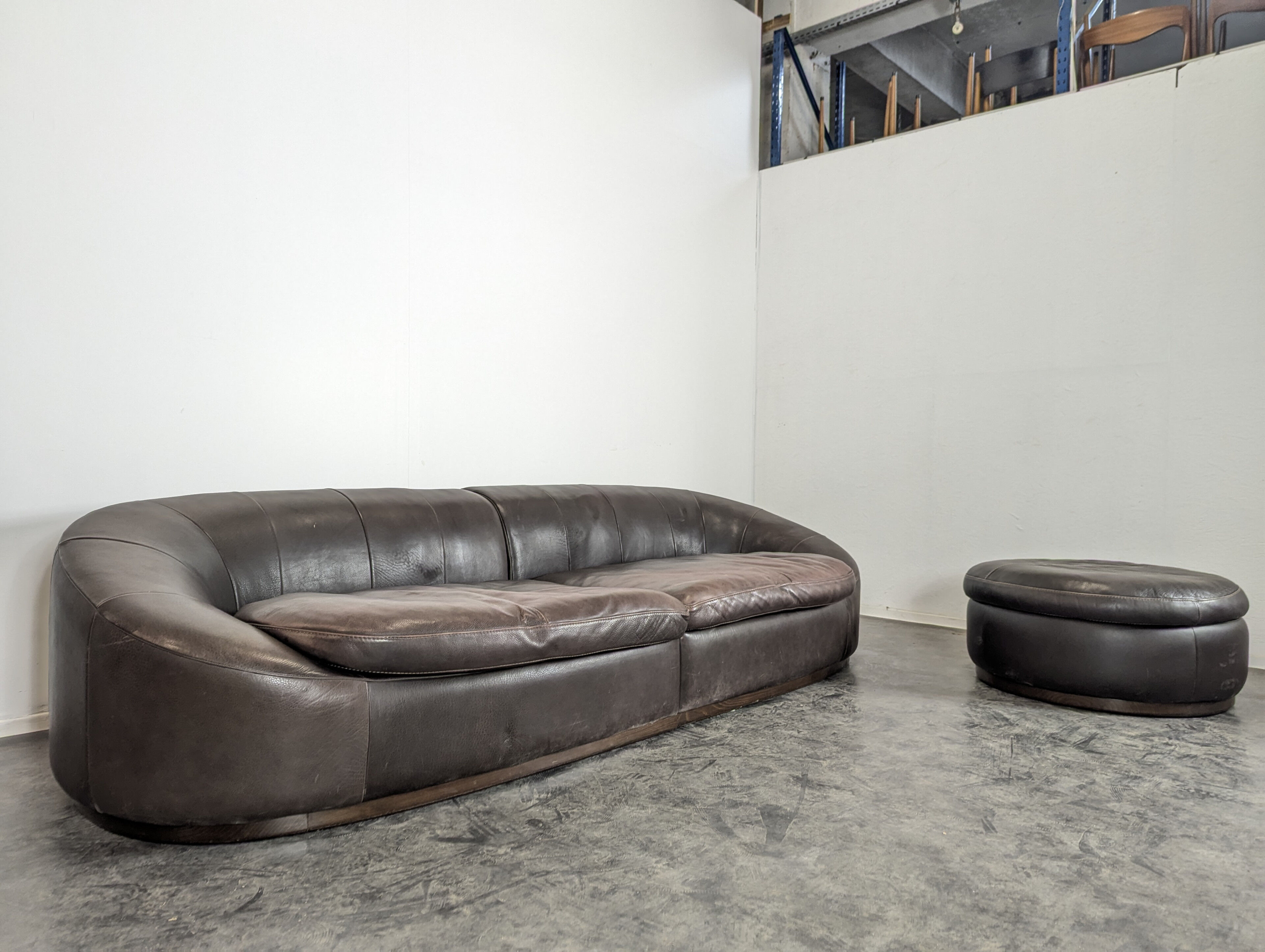 1980s Italian Giovanni Sforza Sofa and Ottoman