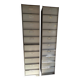 Set of 2 industrial (vintage) iron cabinets/shelves.