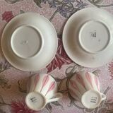 Set of 2 vintage Digoin coffee cups