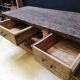 Large solid wooden carpenter's workbench