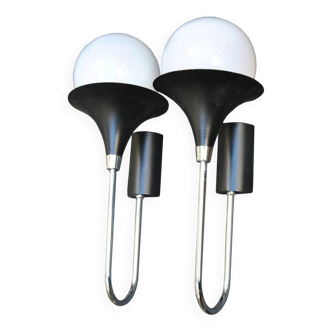 Mid-Century Wall Light in the style of Gino Sarfatti, Italy, set of 2