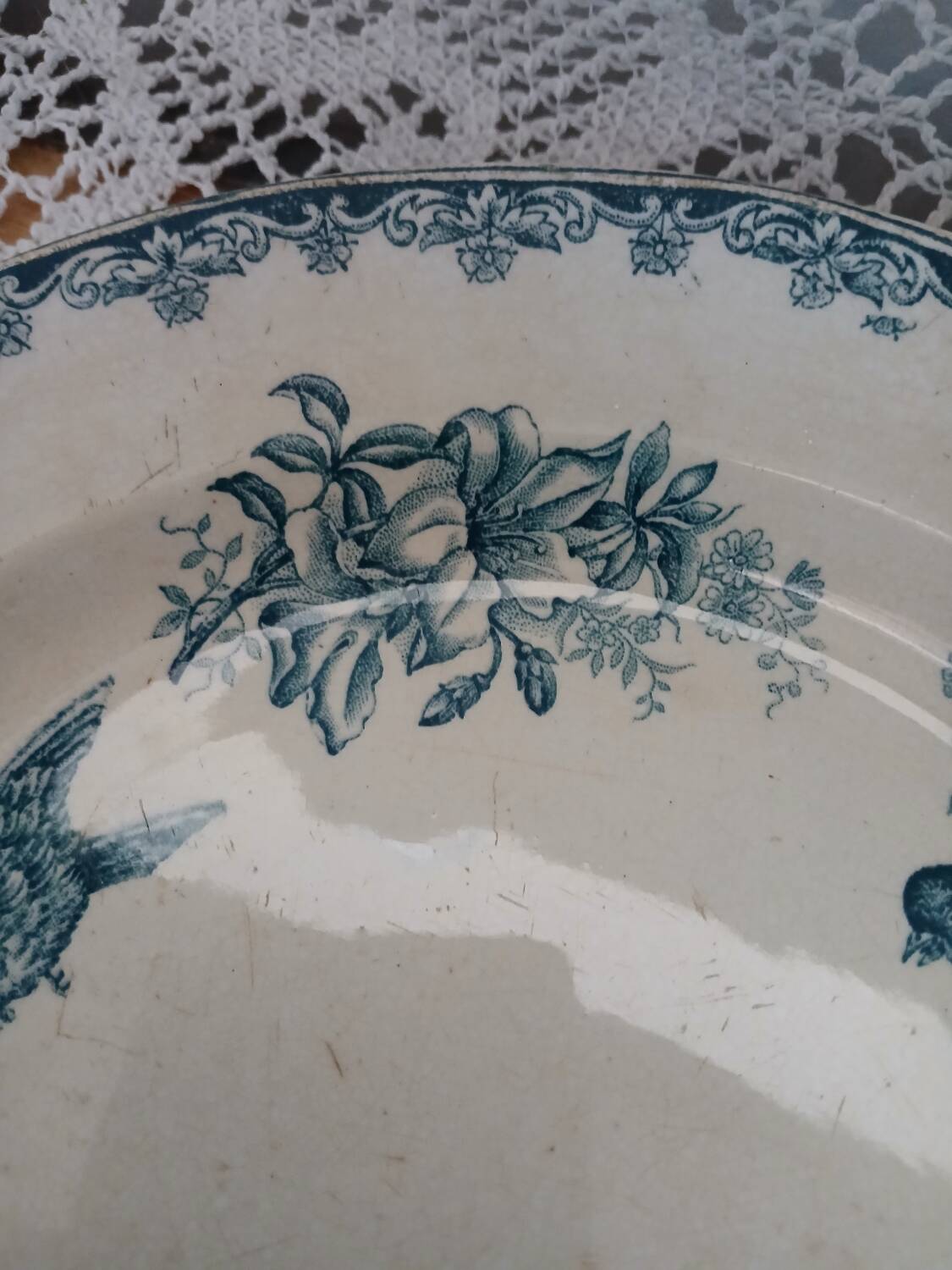 Small antique ironstone dish by Léon Graves