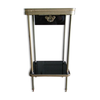 Piece of furniture black lacque & gold