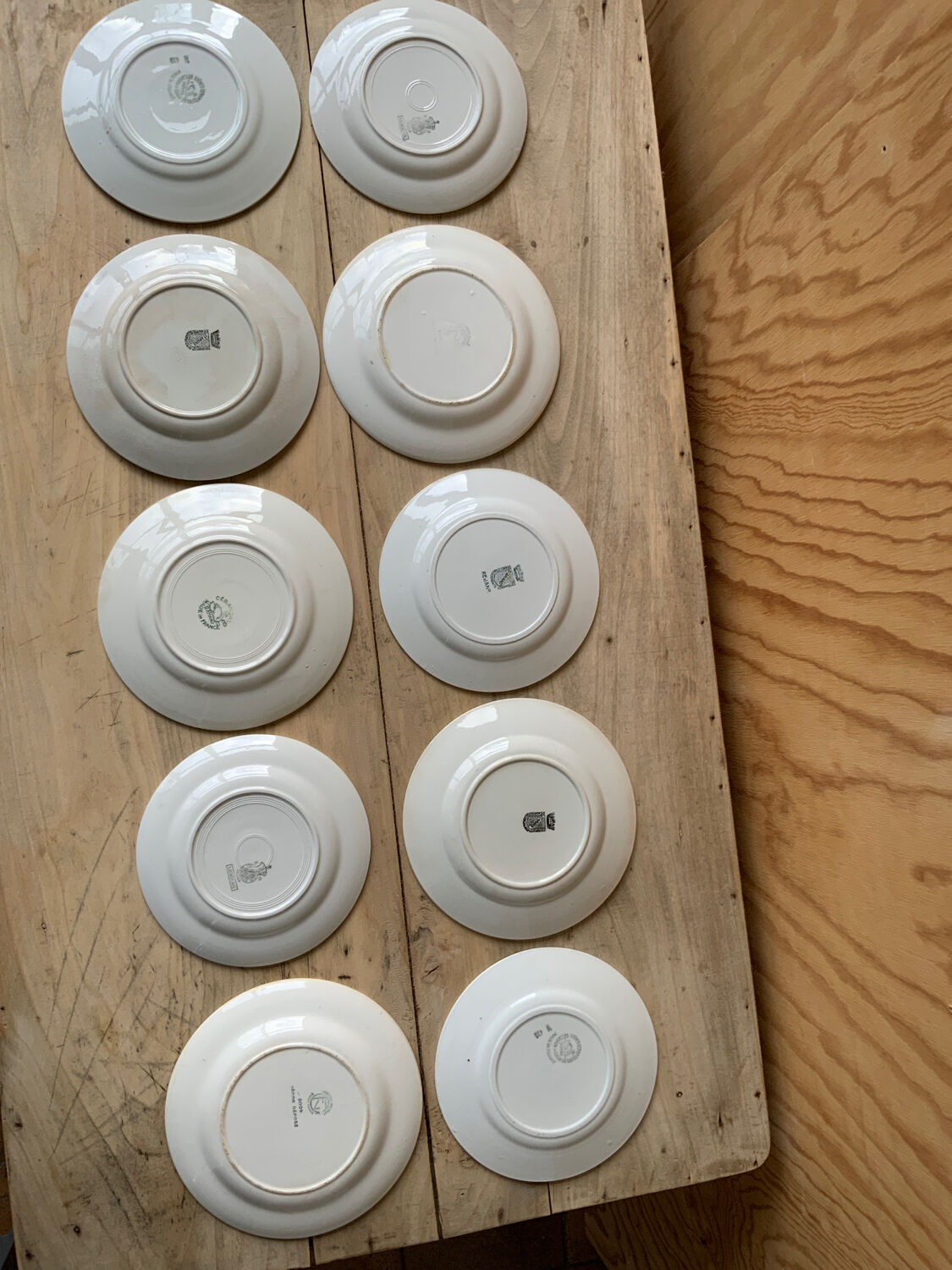 Mismatched plates Terre de Fer