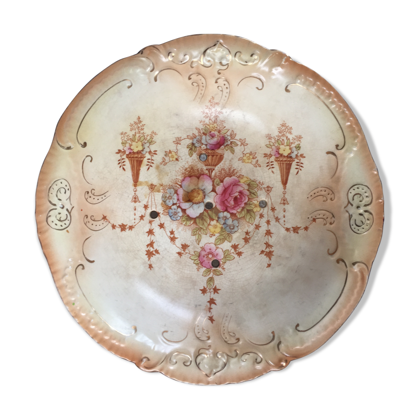 Vintage English drainer of the early twentieth century - Crown Devon Fieldings